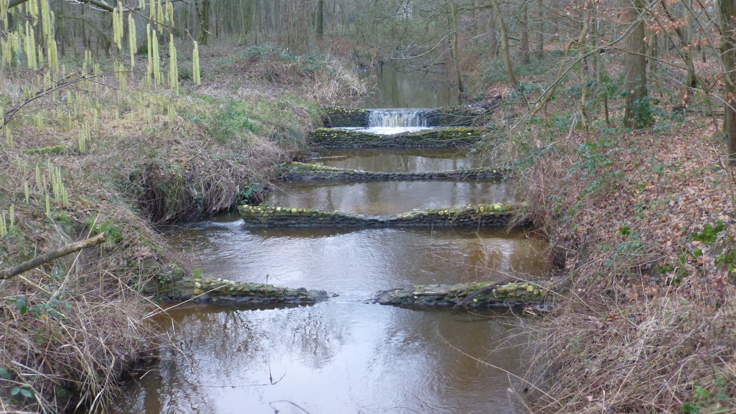 Oude situatie damwanden in de Vispassage Elisabethmolen