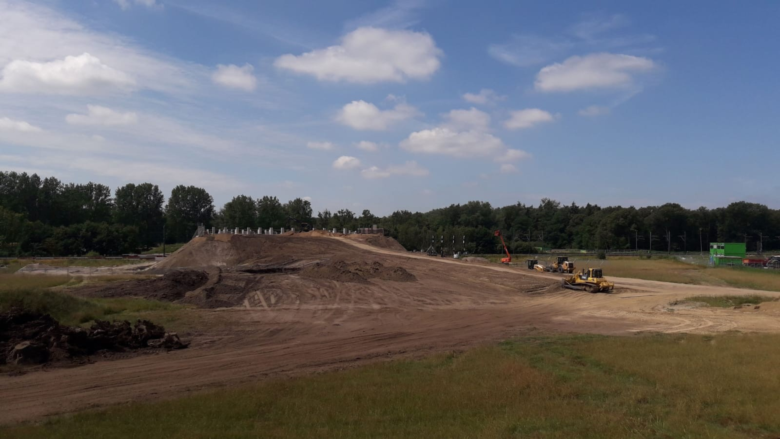 Werkzaamheden in natuurgebied bij Natuurbrug de Mortelen