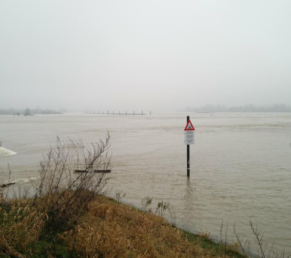 Hoogwater Nijmegen